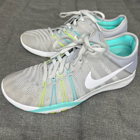 Nike Shoes - Nike “Free” TR6 in Gray with Neon Details Size 6.5